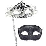 Geek-M Couple Masquerade Mask with 