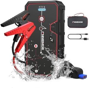 FNNEMGE Car Jump Starter, 5000A Peak 23800mAh 12V Jump Starter Battery Pack(Up to All Gas, 8.0L Diesel Engine),with USB Charge Output Port,LED Light.
