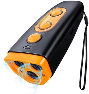 Coolsheepsia Ultrasonic Dog Bark Deterrent Device, Rechargeable Anti-Barking Device for Dog Training, Safe and Effective, Portable Bark Shield Indoor and Outdoor Use, Orange