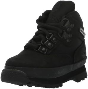 Timberland Boy's Kids' Euro Hiker Hiking Boots, Black Nubuck, 4 Toddler