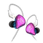 Yinyoo KZ ZSTX Earphones Wired Hybrid 1BA+1DD in Ear Monitor Earbuds Balance Armature with Dynamic in-Ear Earphone Headphones HiFi Headset (no mic, Purple)