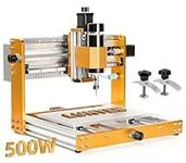 3018 Pro Ultra CNC Machine 500W All-Metal CNC Router Machine, Upgraded 3 Axis Engraver Machine Limit Switches & Emergency-Stop with GRBL Offline Control for Metal, Wood, Acrylic, PCB MDF