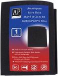 Amazinpure 16x48 in Cut to Fit Carbon Pad AC Furnace Filters HPA100 HPA200 HPA300 Series Consoles Winix 5500 Range Hood Filter BP58 Pet Cat Litter Box Filter Compost bin Filter