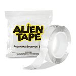 ALIENTAPE Nano Double Sided Tape, Multipurpose Removable Adhesive Transparent Grip Mounting Tape Washable Strong Sticky Heavy Duty for Carpet Photo Frame Poster Décor As Seen On TV (1 Roll)