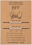 KGBNCIE BFF Morse Code Bracelet Ste