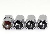 Protrex UK Chrome Wheel Valve Dust Caps. DS DS3 DS4 DS5 DS7 DS9 CROSSBACK E-TENSE, silver