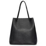 Tote Bags for Women Large Shoulder Bag Leather Work Handbag Travel Bucket Crossbody Black Purse with Adjustable Strap