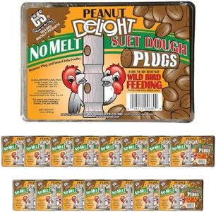 C&S Peanut Delight No Melt Suet Plugs, 16 4-Packs