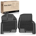 YHTAUTO Automotive Floor Mats TPE Liners Replacement for Ford F-150 2015-2023, SuperCab & SuperCrew, All-Weather Car Floor Mats, Front Seat, Set of 2