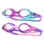 Kids Swim Goggles, (Age3-14) Anti Fog No Leak Swiming Goggles for Kids