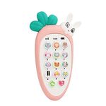 SANISHTH Smart Phone Cordless Feature Rabbit Phone Mobile Phone Toys Mobile Phone for Kids Phone Small Phone Toy Musical Toys for Kids Smart Light (Multicolor)