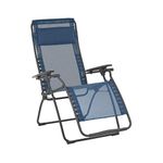 Lafuma Futura Zero Gravity Patio Recliner with Alloy Steel Material and Patented Clip Suspension System for Reclining Patio Chairs, Ocean Blue