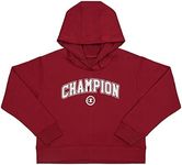 Champion Unisex Kids SPS K GRPH CROP Hooded Sweatshirt, Rubis, 12 US