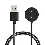 kwmobile USB Cable Charger Compatible with Xiaomi Mi Watch Color Sport / S1 Active Cable - Charging Chord for Smart Watch - Black