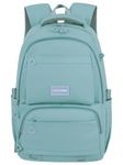 FIORETTO Lightweight School Backpack Womens, Cute School Bag for Girls, Laptop Rucksack Backpack for School Casual Daypacks Travel Backpack for College Work Blue