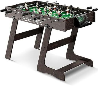 SereneLife Full Size Foosball Table, Competition Sized Soccer with Foose Ball Set for Home, Family Arcade Game Room