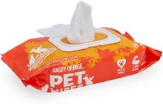 ANGRY ORANGE Dog Wipes, Cleaning, Unscented, for Paws and Butt, Wipes for Dogs & Cats, Pet Wipes Ideal for Removing Dirt & Grime, Strong, Gentle, Hydrating Grooming Wipes, Puppy Essentials, 80 Count