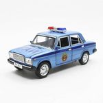 DUNGRANI ENTERPRISE Police Car 1:24 Diecast Scale Model Metal Pull Back Toy car for Kids with Openable Doors & Light, Music Toy Vehicle for Kids - Colors as Per Stock (Design 58)