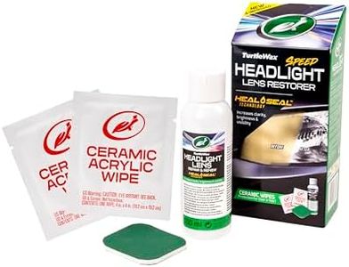 Turtle Wax TW53685 Headlight Restorer Car Headlamp Polish Cleaner Kit (New Version)