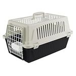 Ferplast Atlas 10 Open Cat Carrier - Portable Small Dog Travel Carrier, Open Top Design, Comfortable Handle, Ideal for Cats and Small Dogs up to 5 Kg, Includes Cushion, 48x32.5x29 cm