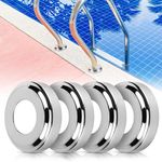 Blasoul Pool Ladder Escutcheon - 4Pack Stainless Steel Escutcheons Plates Fits for 1.9" Inner Diameter Tubing Pool Handrail,Handrail Covers for Tubing Pool