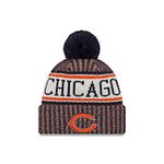 New Era NFL Sideline 2018 Bobble Beanie - Chicago Bears