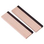 BQLZR Maple and Ebony Spider Bridge Blank Saddle for Mountain Guitar Pack of 2