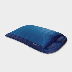 Berghaus Double Sleeping Bag with Built-in Pillow – Waterproof, 2-3 Season, Blue