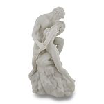 White Marble Finish The Lovers Statue Nude Sculpture