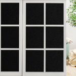 LEMON CLOUD Blackout Window Privacy Film, Darkening Film Total Black Matte Opaque 100% UV Light Blocking, Static Cling Tint Covering Film for Home (23.6 x 78.7inches, Matte Black)