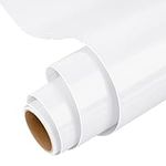 Permanent Vinyl for Cricut, 12" x 5 Ft White Permanent Vinyl Roll for Cricut, Silhouette & Cameo, Vinyl for Mug, Cup, Window & Home Decal, and other DIY projects