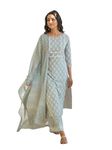 FABNEX Cotton Blend Kurta Set For Women | Women Kurta | Women Kurta Sets Kurtis | Women Kurta Pant Set | Women Kurta Pant Set Women Kurti Set With Pant (K-43, S, Grey)