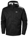 Helly Hansen Men's Loke Waterproof Windproof Breathable Rain Jacket, 990 Black, X-Large