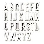 Spacer Beads ABC Letter/Alphabet Letter A-z Charms Alphabetic Pendant,DIY Crafts Charms for Personalization Jewelry Making Accessory for DIY Necklace Bracelet,Set of 5 (130 Pcs-M142)