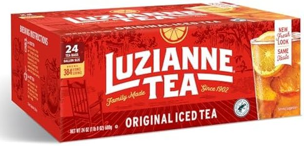 Luzianne Unsweetened Iced Tea Bags, Gallon Size, 24ct Box (Pack of 1)