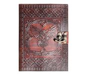 Wise Owl Leather Blank grimoire Leather Journal Book of Shadows Spell Book Leather Diary Journal Notebook Sketchbook for Artists