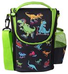 Fringoo - Large Capacity Kids Strap Lunch Bag | Small Cool Bag Kids Lunchbox | Perfect As School Lunch Bag For Boys - Dinosaur Skaters