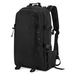 HUNTVP 30L Military Backpack Travel Rucksack Laptop Day pack Tactical Back Pack Men's School Bag Daysack for Camping Hiking Hunting Trekking Traveling (Black-30l)