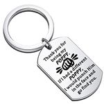 BEKECH Poppy Grandpa Gift Thank You for Being My Poppy Grandfather Father’s Day Keychain for Step Poppy Pop Pawpaw Gift (Poppy Grandpa KY)