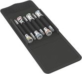 Wera 8767 B TORX® HF 1 Zyklop holding function bit socket set, 3/8" drive, 6pc, 05003185001 , Black