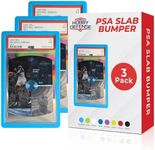 Hobby Defense PSA Slab Bumper 3 Pack - Secure Fit, Won't Slip Off PSA Slab Protector, Easy On/Off TPU Edge Protection, Guard for Slabs, Standard Case Fit, Graded Card Guard - Sky Blue