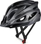 RaMokey Cycle Helmet, Lightweight Bicycle Helmet, Adjustable Mountain & Road Bike Helmets for Adults, 18 Vents with Adjustable Strap & Detachable Visor for Mens Womens(Head Sizes 58-62cm) (Black)