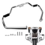 PSLER Softail Crash Bar Engine Guard - Highway Bar for 2018-2024 Softail Deluxe Fxlrst Street Bob Fat Boy Heritage Classic Sport Glide Slim Breakout Low Rider Except FXDRS OE # 49000138(Chrome)