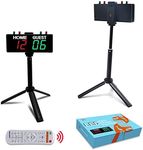 YZ Battery Powered Scoreboard Clock Timer with Buttons, Portable Digital Scoreboard with Remote, Electronic Scoreboard with Stand, Cornhole Score Keeper for Outdoor Yard Games/Shuffleboard/Pickleball