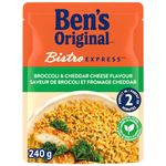 BEN'S ORIGINAL BISTRO EXPRESS Broccoli & Cheddar, Long Grain Rice and Side Dish, 240g Pouch