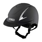 John Whitaker New Rider Generation Riding Helmet - Black/Silver, 52-56 cm