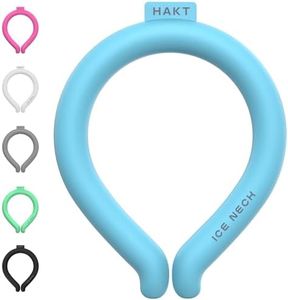 Neck Cooling Tube, Wearable Cooling Neck Wrap for Hot Summer, Reusable 18℃/64℉ Ice Ring Neck Cooler for Heat Outdoor Sports,Outdoor Workers（Blue）