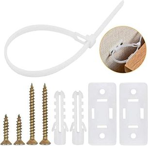 VIYNRAN 10 Sets Furniture Safety Straps, Falling Furniture Prevention Device, Anti-tip Furniture Wall Anchors Kit, Furniture Fix to Wall for Baby Proofing and Pet Protecting