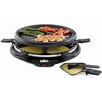 Party Grill & Raclette by Salton | 6-Person Smokeless Indoor Grill | Non-Stick Grill Plate