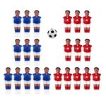 YIJU 22 Pieces Foosball Soccer for Table Football Men Player Miniature Football Players Replacement Entertainment Parts Accs, Style 1